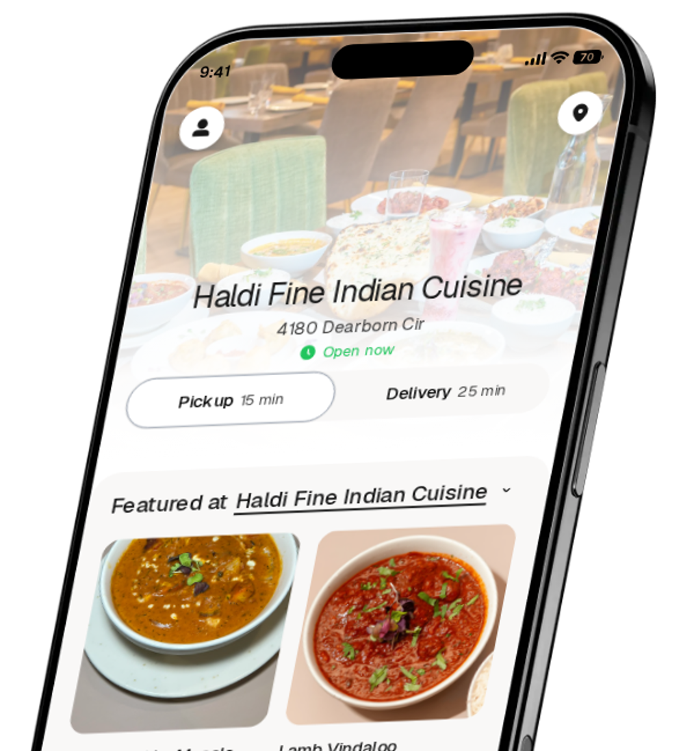 Haldi Fine Indian Cuisine app preview