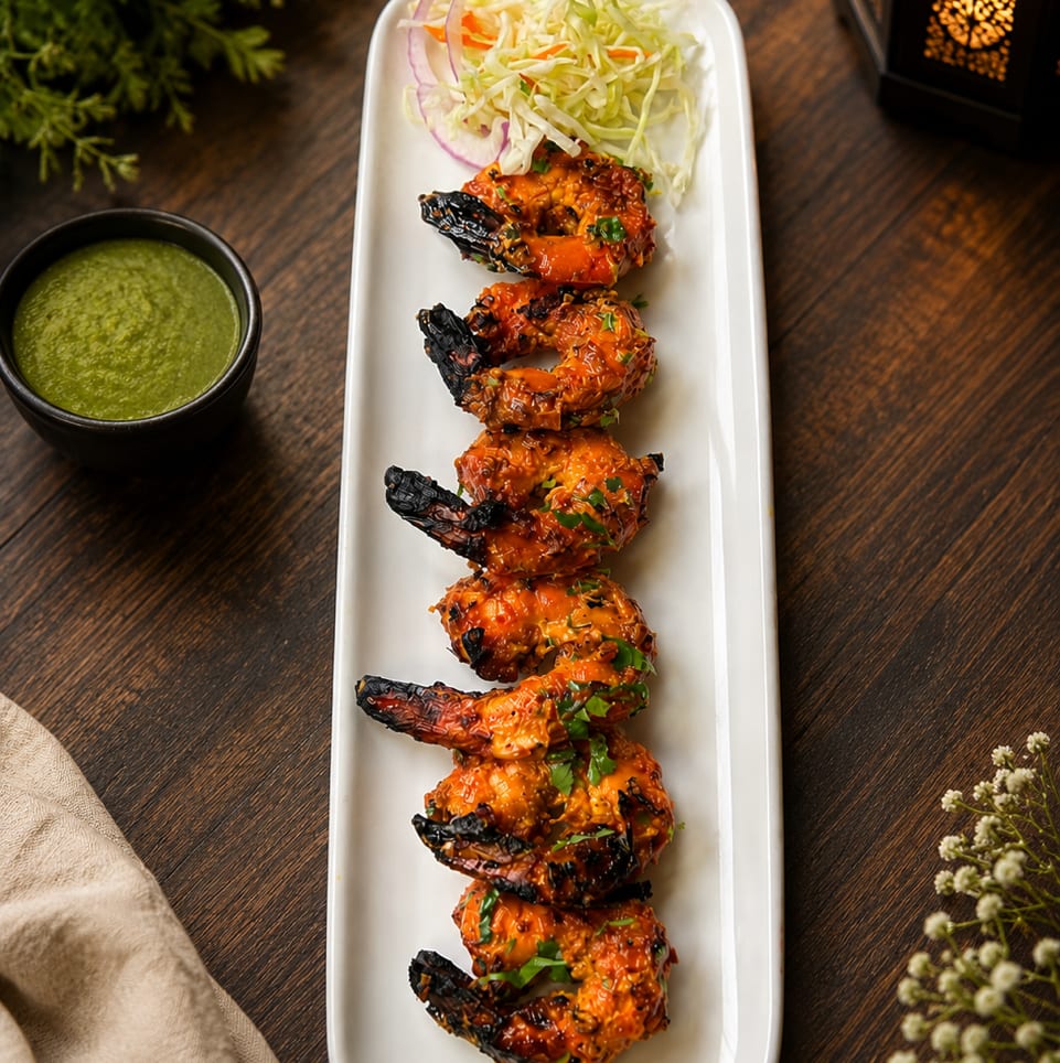 Clay Oven Cooked Chicken / Murgh Tandoori.