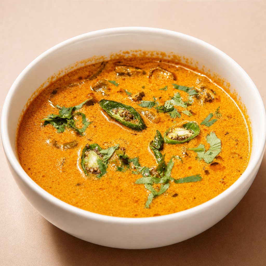 Hyderabad Chilli Curry / Hyderabadi Mirchi ka Salan.